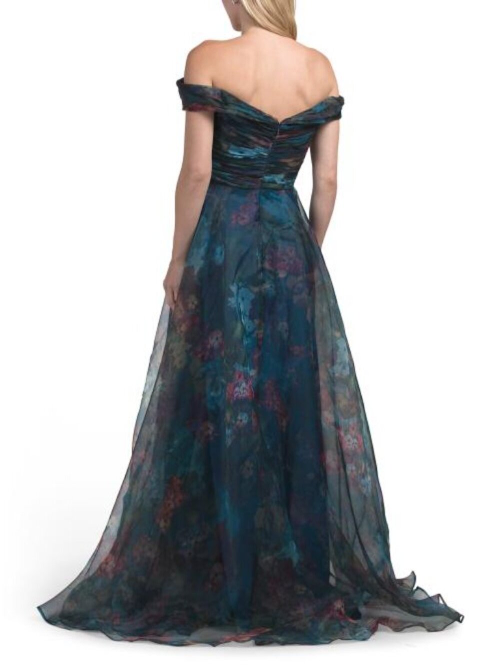 RENE BY RENE RUIZ Off The Shoulder Organza Gown - Picture 2 of 4